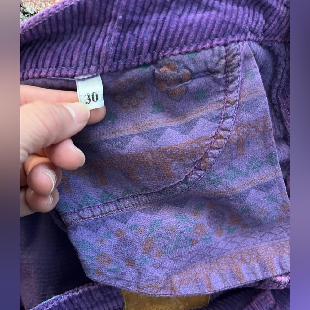 Aviator Nation Purple Corduroy Shorts - Picture 9 of 11